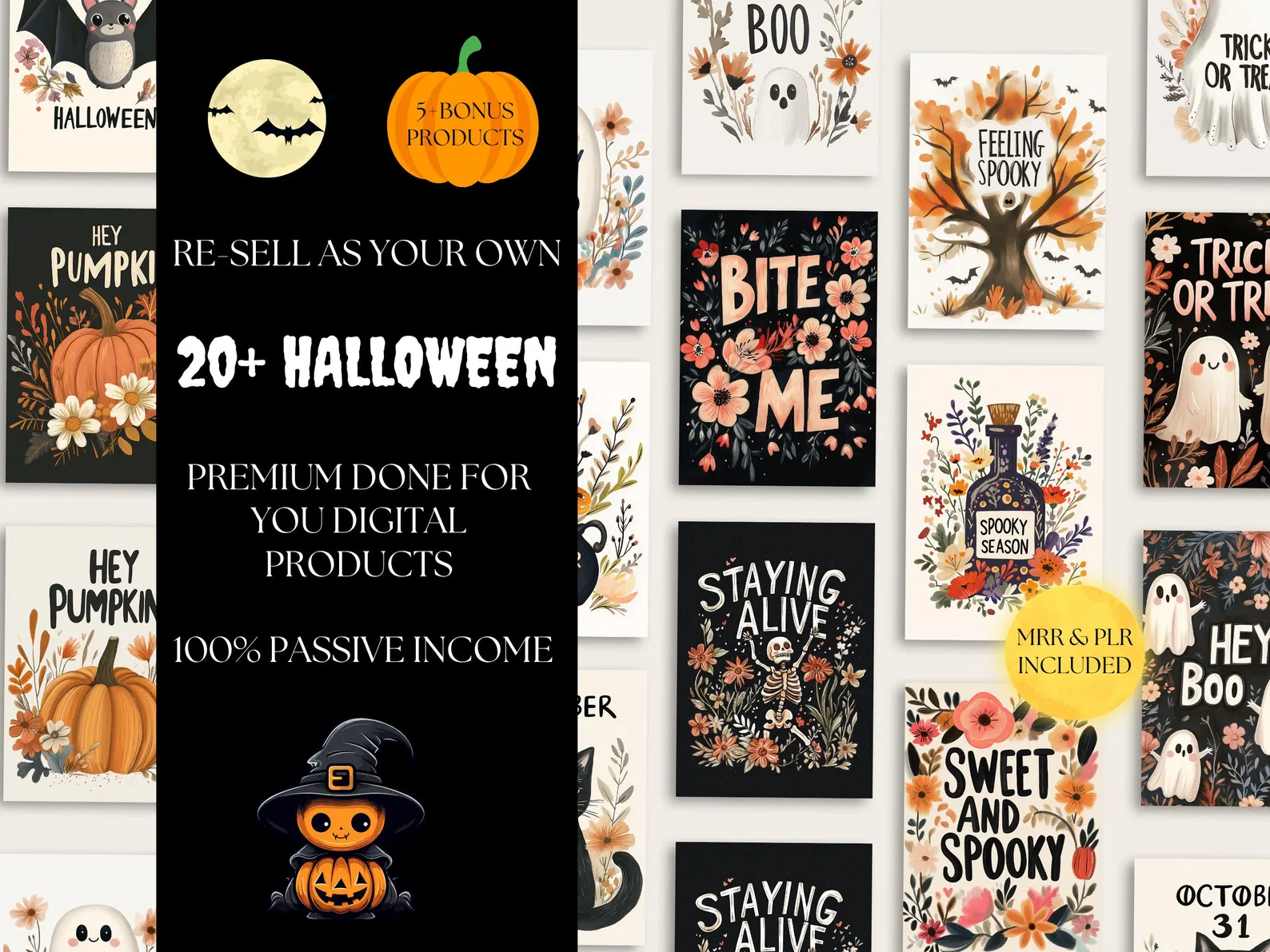8b3648d9-e99d-419d-a54b-2324dd22b1d2 Spooky Halloween Wall Art Bundle – 20 Printable Digital Posters - Image 6