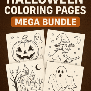 3555+ Halloween Coloring Pages Mega Bundle – Printable Kids & Adult Coloring Sheets