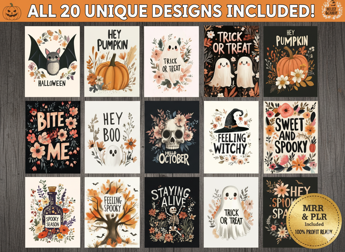 Gemini_Generated_Image_qdhqb4qdhqb4qdhq Spooky Halloween Wall Art Bundle – 20 Printable Digital Posters - Image 7