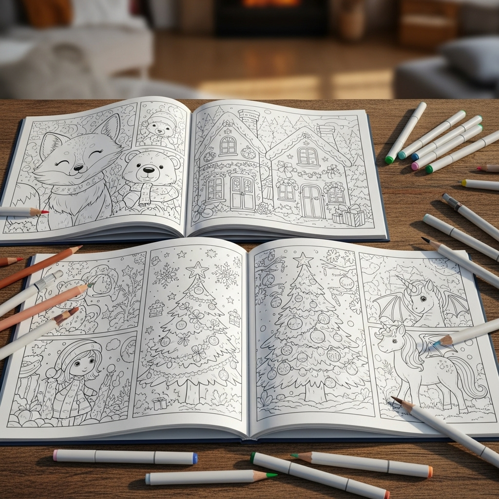 Google_AI_Studio_2025-10-13T01_02_51.714Z 44 Printable Coloring Books Bundle (520+ Pages) – Relaxing Art for Kids & Adults - Image 5