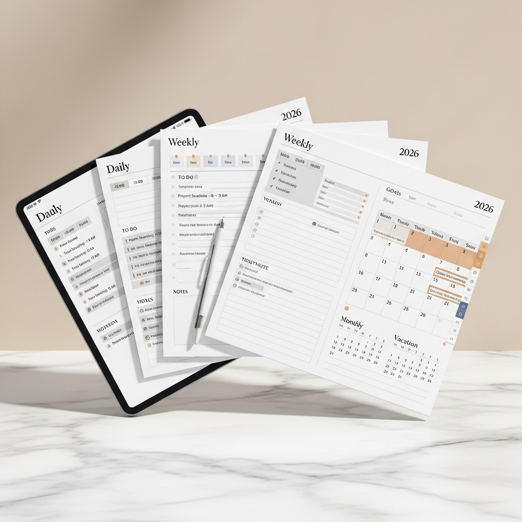 Google_AI_Studio_2025-10-13T13_27_21.107Z 2026 Digital Planner – Minimalist GoodNotes & iPad Planner | Undated PDF | Daily, Weekly & Monthly Organizer - Image 2