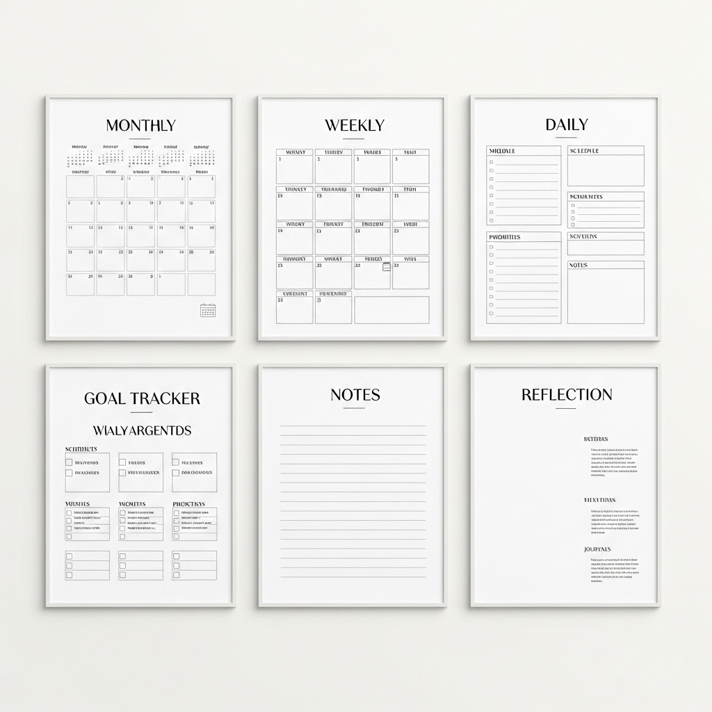 Google_AI_Studio_2025-10-13T13_29_33.346Z 2026 Digital Planner – Minimalist GoodNotes & iPad Planner | Undated PDF | Daily, Weekly & Monthly Organizer - Image 4