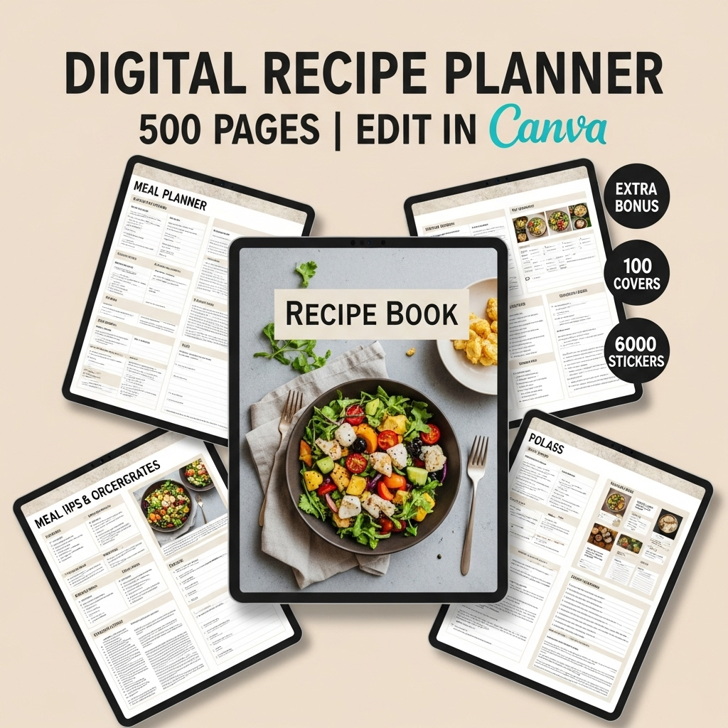 Google_AI_Studio_2025-10-14T23_48_36.543Z Ultimate Digital Recipe & Meal Planner – 500+ Pages | Interactive Cookbook & Grocery Organizer
