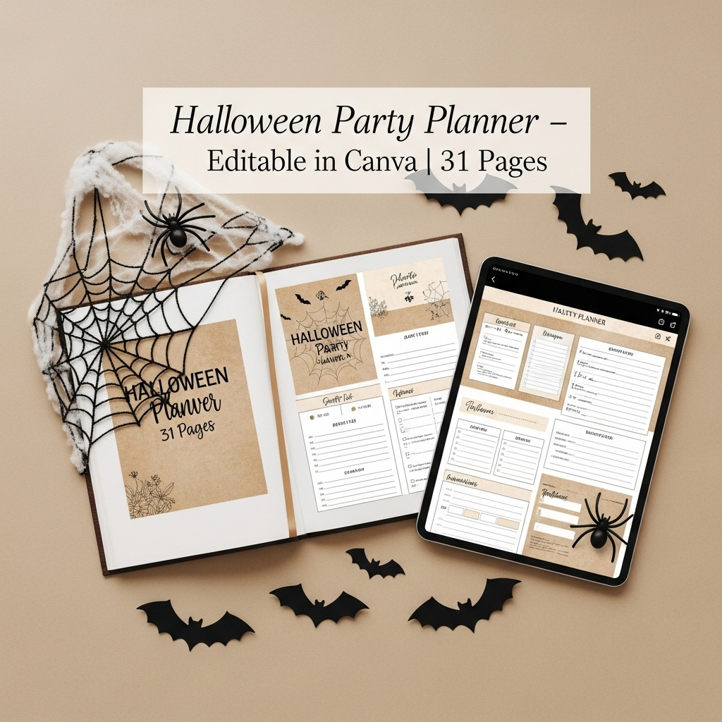 Google_AI_Studio_2025-10-15T01_06_51.538Z Halloween Party Planner β 31 Editable Printable Pages (Digital Download) - Image 2