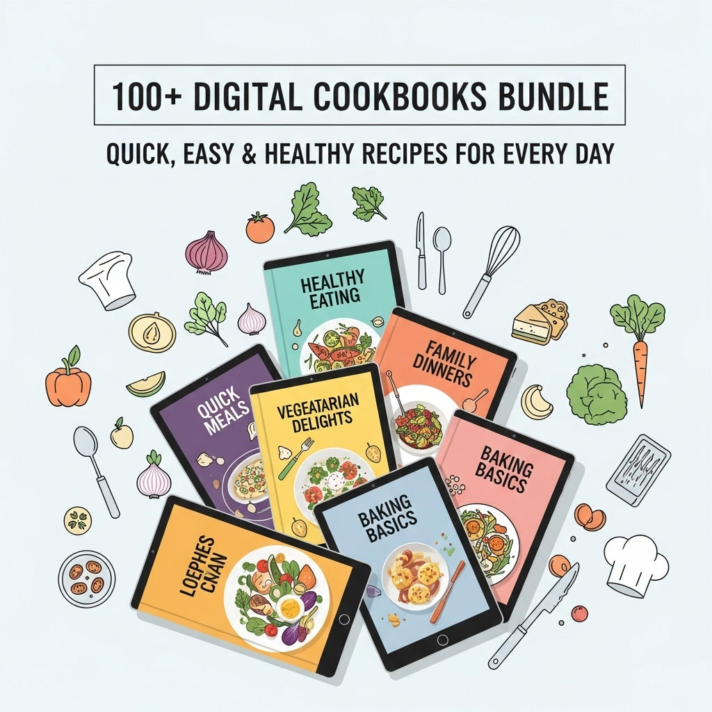 100+ digital cookbooks bundle β quick, easy & healthy recipes for every day 100+ digital cookbooks bundle β quick, easy & healthy recipes for every day