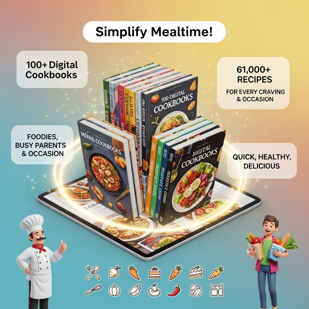 100+ digital cookbooks bundle β quick, easy & healthy recipes for every day 100+ digital cookbooks bundle β quick, easy & healthy recipes for every day