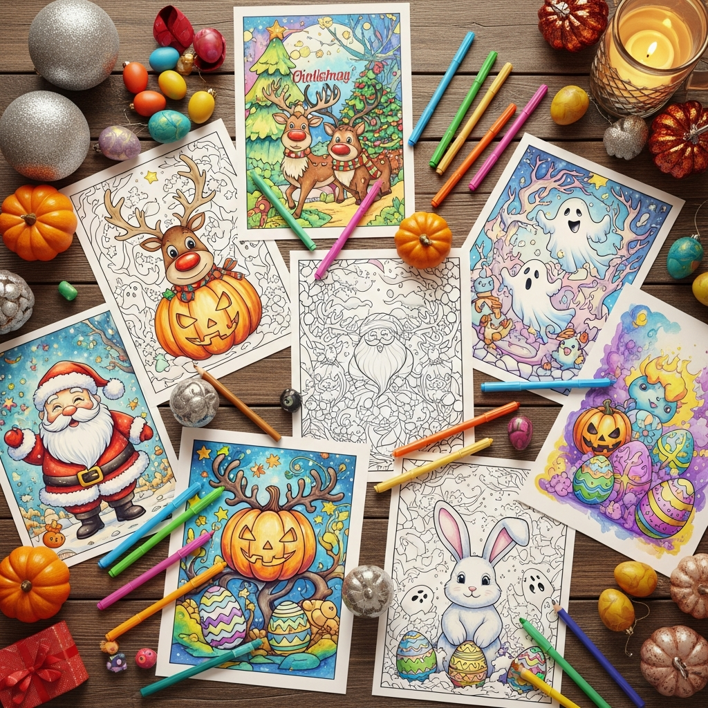 74 holiday coloring books bundle (731 pages) โ printable coloring pack for kids & adults 74 holiday coloring books bundle (731 pages) โ printable coloring pack for kids & adults