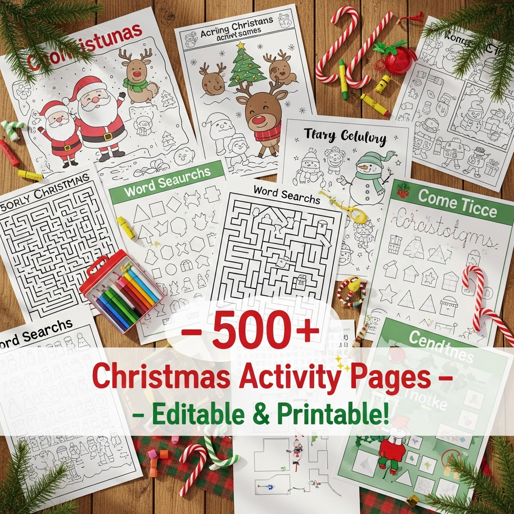 kids christmas activity bundle (500+ pages) β editable canva templates & printable worksheets for kids | christmas learning fun pack kids christmas activity bundle (500+ pages) β editable canva templates & printable worksheets for kids | christmas learning fun pack