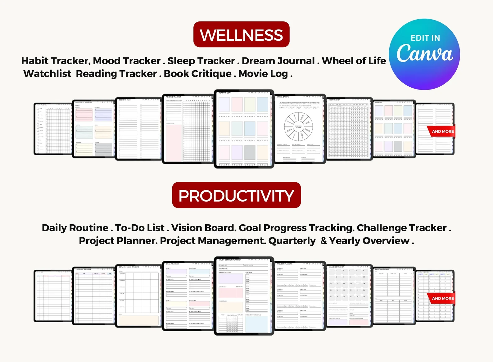 2025–2027 digital planner bundle (editable canva template + commercial use) | hyperlinked & undated versions 2025–2027 digital planner bundle (editable canva template + commercial use) | hyperlinked & undated versions