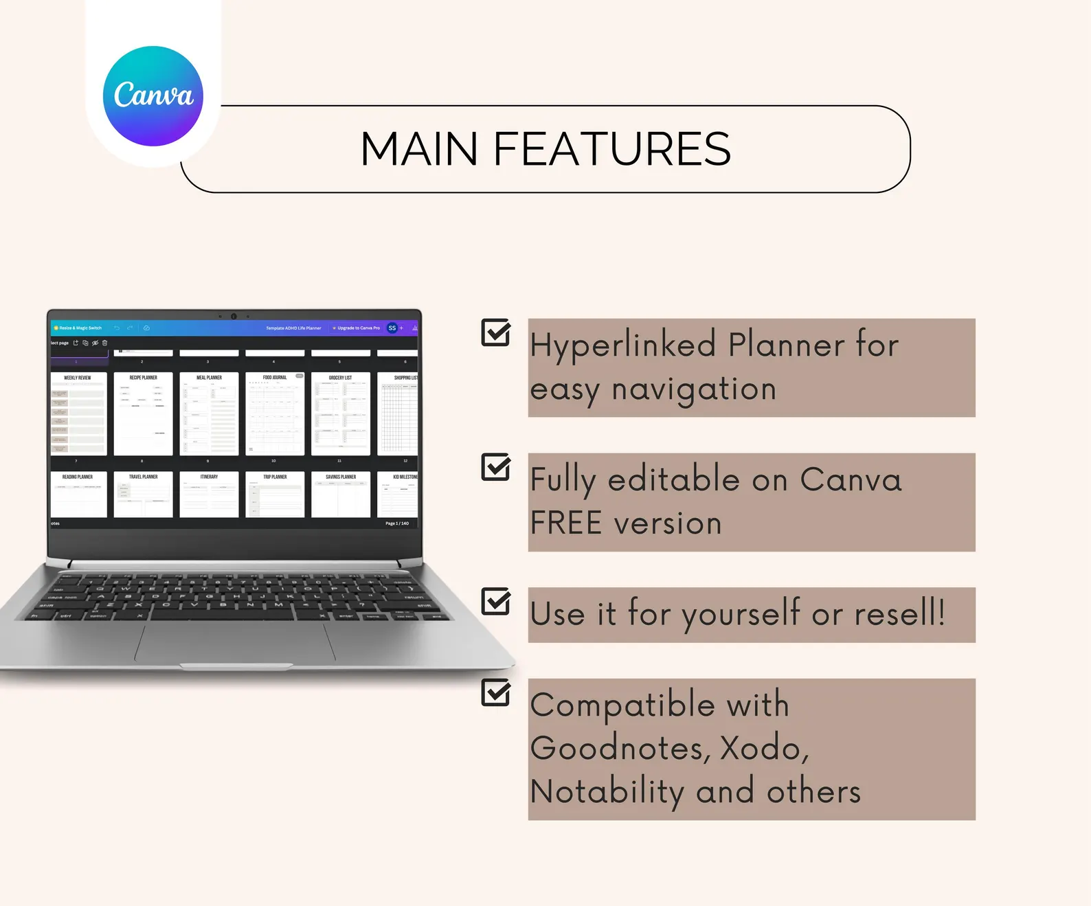2026 calendar canva template – 81 editable pages | done for you digital planner 2026 calendar canva template – 81 editable pages | done for you digital planner