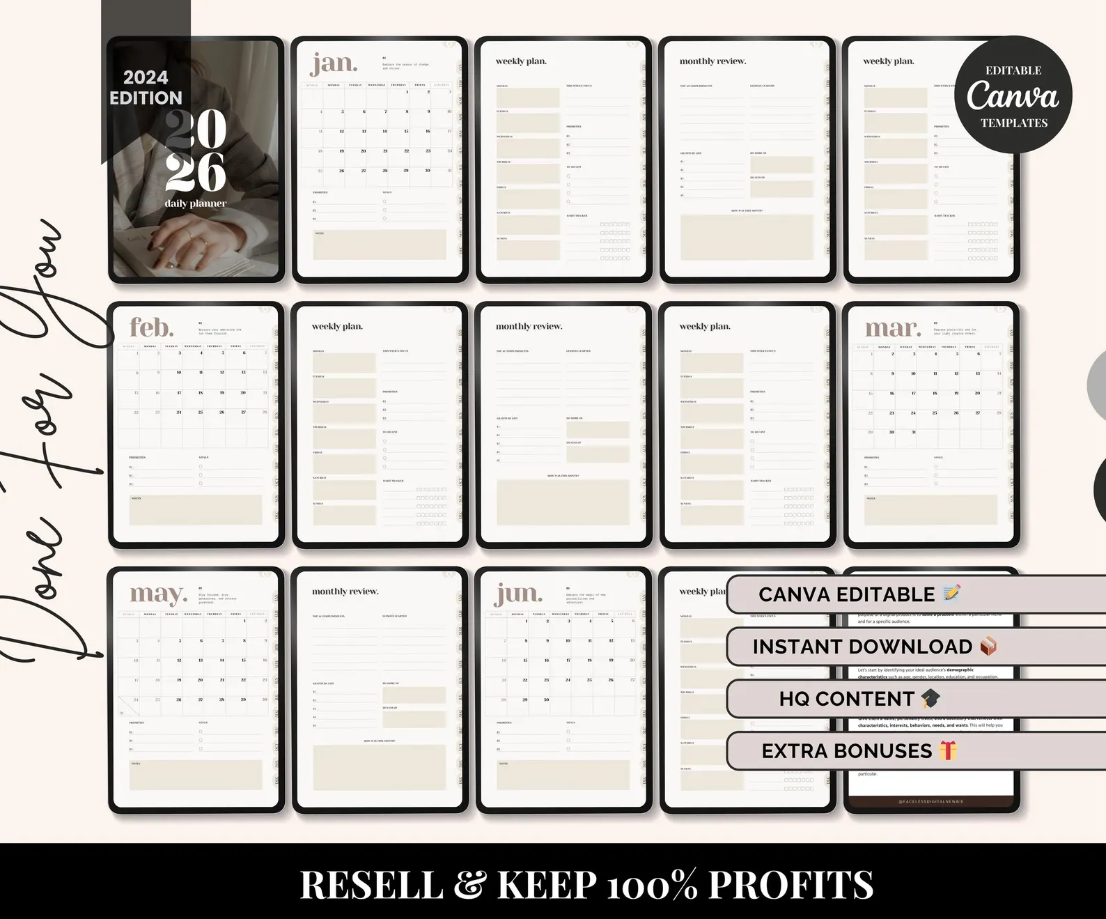 2026 calendar canva template – 81 editable pages | done for you digital planner 2026 calendar canva template – 81 editable pages | done for you digital planner