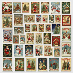 black friday offre 🎄 300+ vintage christmas wall art mega bundle (printable posters, png + pdf) instant download • high resolution prints • holiday decor pack