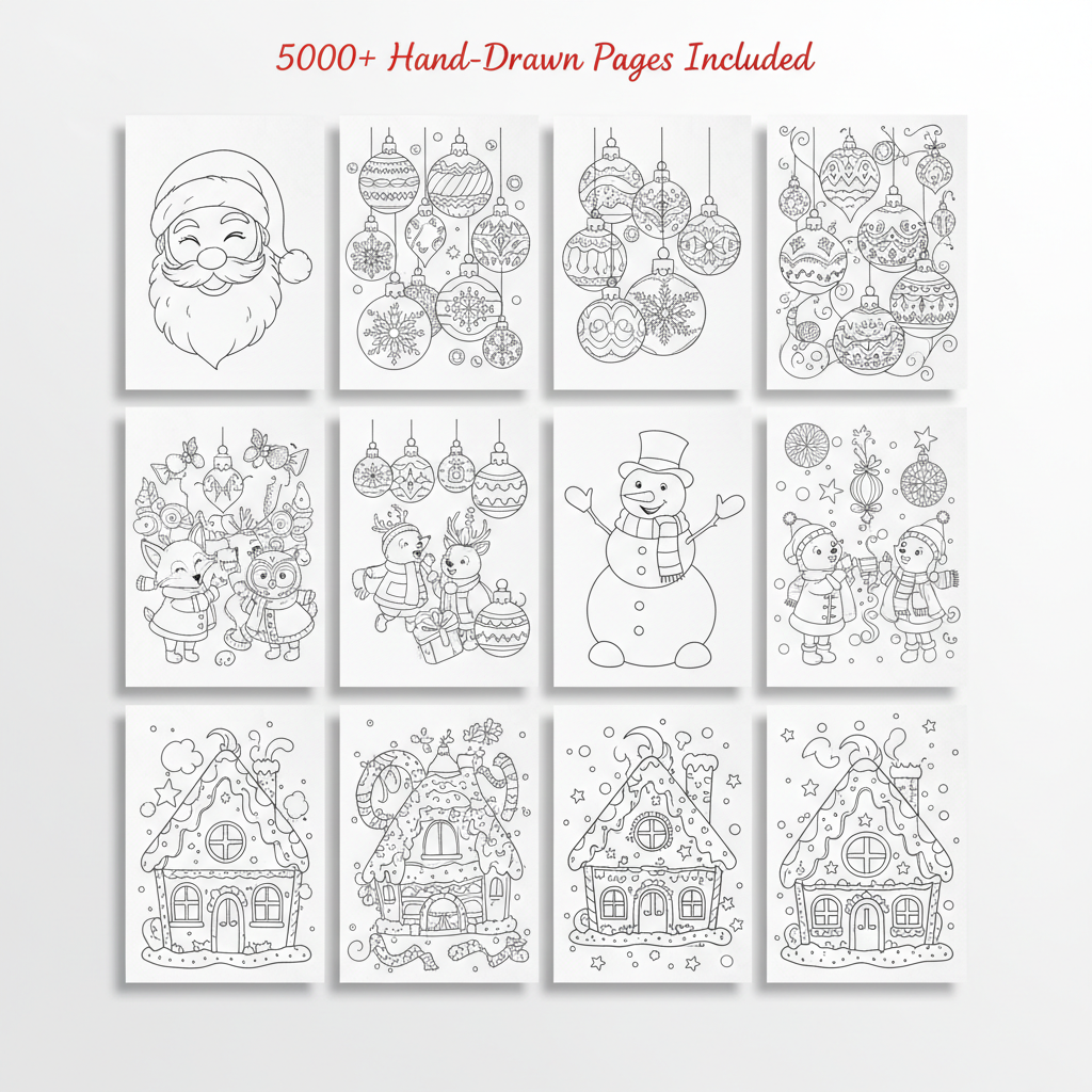 🎄 christmas coloring & activity pages bundle – 5000+ hand drawn designs (instant pdf download) 🎄 christmas coloring & activity pages bundle – 5000+ hand drawn designs (instant pdf download)