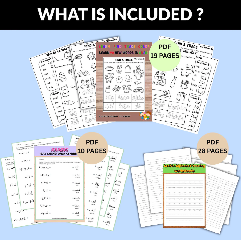 arabic worksheets for kids & beginners (300+ printable pdfs) – learn arabic step by step arabic worksheets for kids & beginners (300+ printable pdfs) – learn arabic step by step