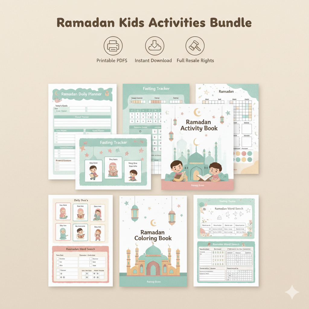 🕌 ramadan kids activities bundle printable islamic activities for children 🕌 ramadan kids activities bundle printable islamic activities for children