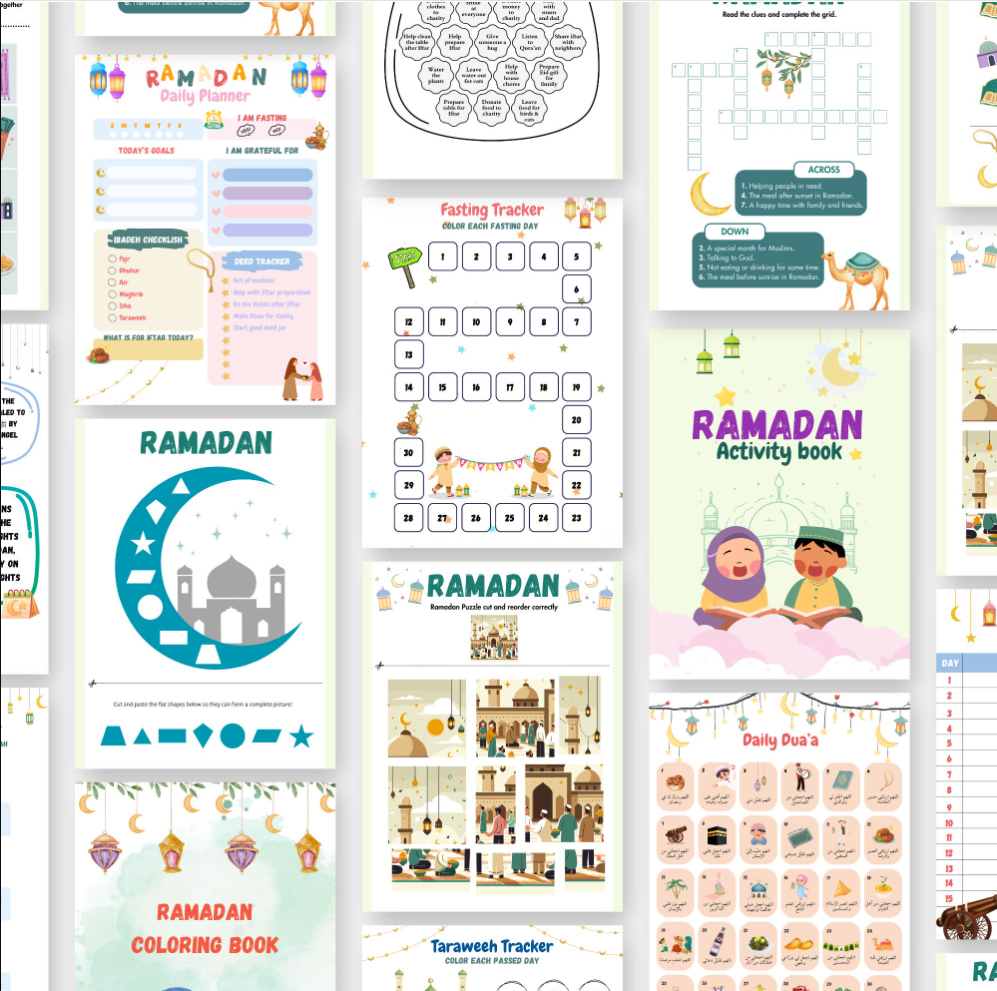 🕌 ramadan kids activities bundle printable islamic activities for children 🕌 ramadan kids activities bundle printable islamic activities for children